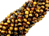 Tiger Eye Beads, 8mm (8.5 mm)-BeadXpert