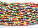 Howlite Beads, Multicolored, 4mm, 15 Inch-BeadXpert