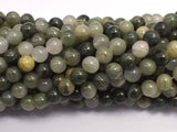 Green Line Quartz, 6mm Round Beads-BeadXpert