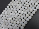White Rainbow Moonstone 6mm Round Beads-BeadXpert