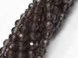 Smoky Quartz, 4mm Micro Faceted Round-BeadXpert