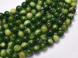 Jade - Green & White, 8mm Round-BeadXpert