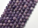 Lepidolite Beads, 8mm Round Beads-BeadXpert