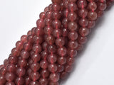 Strawberry Quartz Beads, Lepidocrocite, 6mm Round Beads-BeadXpert