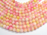 Jade - Pink & Yellow, 8mm Round-BeadXpert