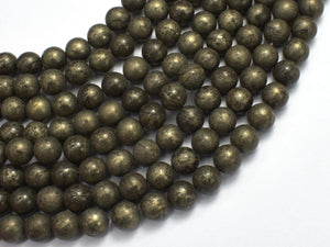 Pyrite Beads, 8mm Round Beads-BeadXpert