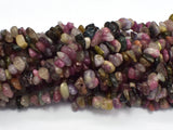 Watermelon Tourmaline, 4mm - 9mm Chips Beads, 33 Inch-BeadXpert