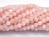 Jade - Rose Pink, 4mm (4.5mm) Round-BeadXpert