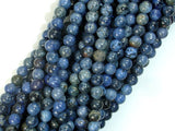 Dumortierite, 4mm Round Beads-BeadXpert