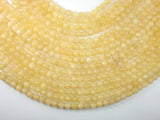 Yellow Jade Beads, Round, 8mm (8.5mm)-BeadXpert