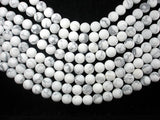 Matte White Howlite, 10mm Round Beads-BeadXpert