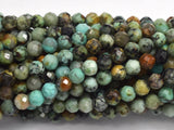 African Turquoise, 3mm Micro Faceted Round-BeadXpert