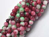 Jade - Red & Green, 8mm Round-BeadXpert