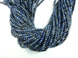 Dumortierite, 4mm Round Beads-BeadXpert