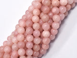 Jade - Rose Pink, 8mm (8.5mm) Round-BeadXpert