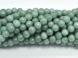 Malaysia Jade Beads- Burma Jade Color, 8mm (8.5mm) Round-BeadXpert