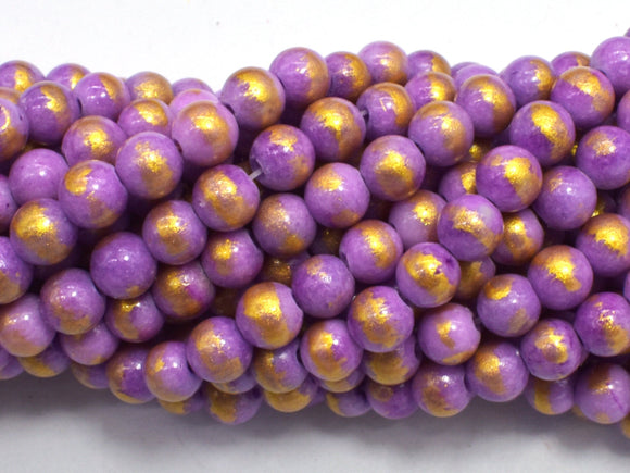 Mashan Jade - Purple, 6mm (6.5mm) Round-BeadXpert