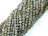 Labradorite Beads, 4mm (4.8mm) Round Beads-BeadXpert