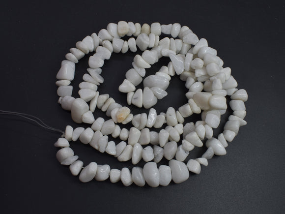 White Jade, 7-15mm Chips Beads, 34 Inch-BeadXpert