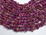 Impression Jasper-Purple, 5-10mm Pebble Chips Beads, 33 Inch-BeadXpert