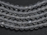 White Topaz Beads, 3mm (2.8mm) Micro Faceted Round-BeadXpert