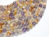 Amethyst, Citrine, 6mm Round-BeadXpert