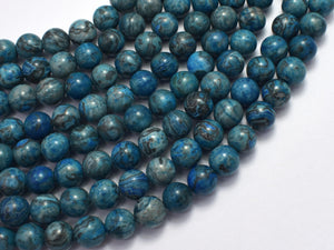 Gray Picture Jasper - Blue, 8mm (8.5mm)-BeadXpert