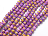 Mashan Jade - Purple, 6mm (6.5mm) Round-BeadXpert