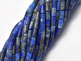 Natural Lapis Lazuli, Approx. 2x4mm, Tube Beads