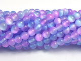 Selenite - Purple & Blue, 6mm (6.5mm) Round-BeadXpert