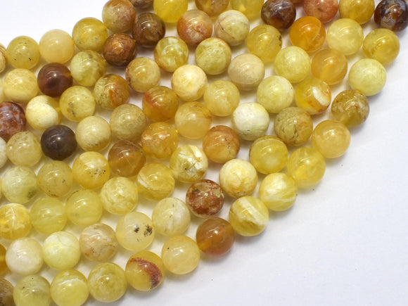 Yellow Opal, 8mm (8.5mm) Round-Beadxpert