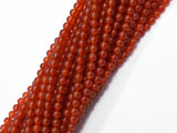 Carnelian Beads, Round, 4mm-BeadXpert
