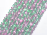 Selenite - Green & Purple, 6mm (6.5mm)-BeadXpert