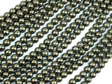 Pyrite Beads, 4mm Round Beads-BeadXpert