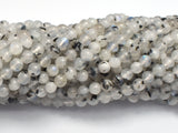 White Moonstone Beads, 4mm (4.5mm) Round-BeadXpert