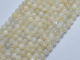 Milky White Moonstone, 6mm Round-BeadXpert