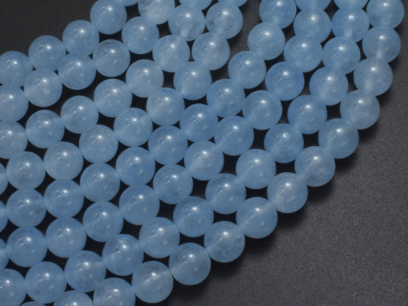 Jade - Aqua Blue, 8mm Round-BeadXpert