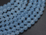 Jade - Aqua Blue, 8mm Round-BeadXpert