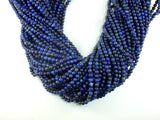 Natural Lapis Lazuli, 4mm (4.7mm) Round Beads-BeadXpert