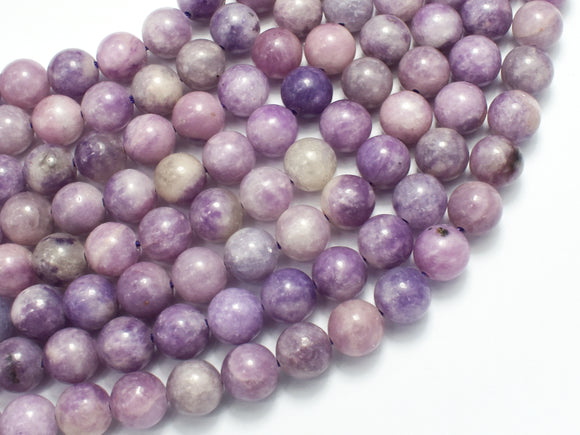 Lepidolite Beads, Round, 8mm-BeadXpert