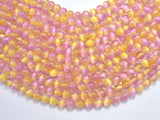 Selenite - Pink & Yellow, 8mm (8.5mm)-BeadXpert