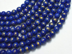 Mashan Jade - Lapis Blue, 8mm (8.5mm) Round-BeadXpert