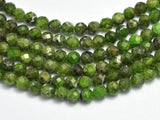 Diopside Beads, 3.5mm Micro Faceted Round-BeadXpert