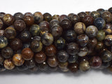 Pietersite, 7.8mm Round Beads-BeadXpert