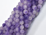 Jade - Purple & White, 8mm Round-BeadXpert