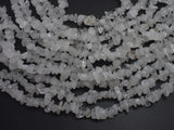 Clear Quartz, 4mm - 10mm Chips Beads, 33 Inch-BeadXpert