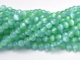 Selenite - Green & Blue, 6mm (6.5mm) Round-BeadXpert