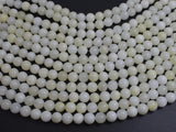 Jade - Creamy White, 8mm Round-BeadXpert