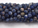 Matte Sodalite Beads, 8mm, Round Beads-BeadXpert