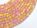 Selenite - Pink & Yellow, 6mm (6.5mm)-BeadXpert